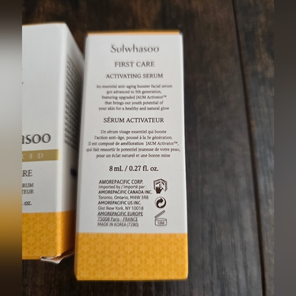NEW! Sulwhasoo, Advanced First Care Activating Serum, 8ml/.27fl oz, Bundle of 2 - Picture 2 of 4
